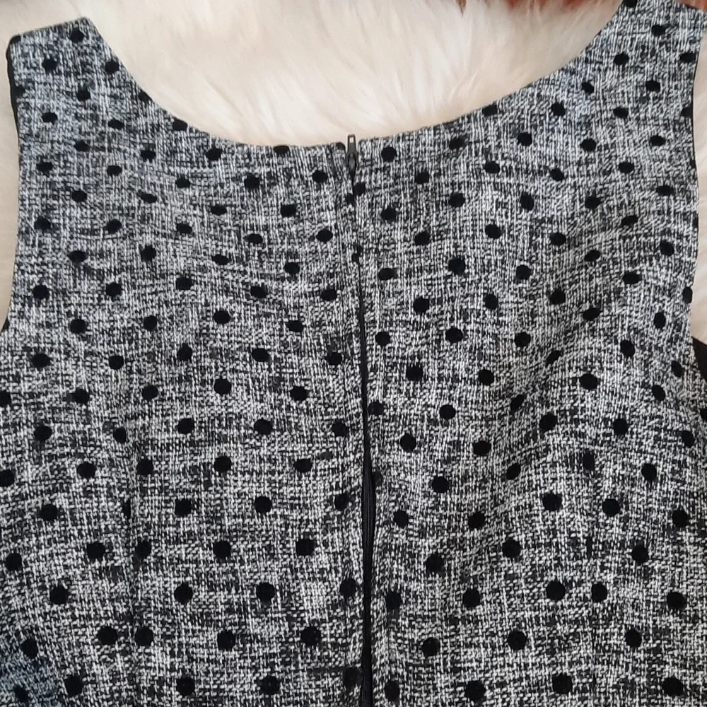 Modcloth Womens Polka Dot Fit & Flare Scoopneck Dress - Picture 6 of 6